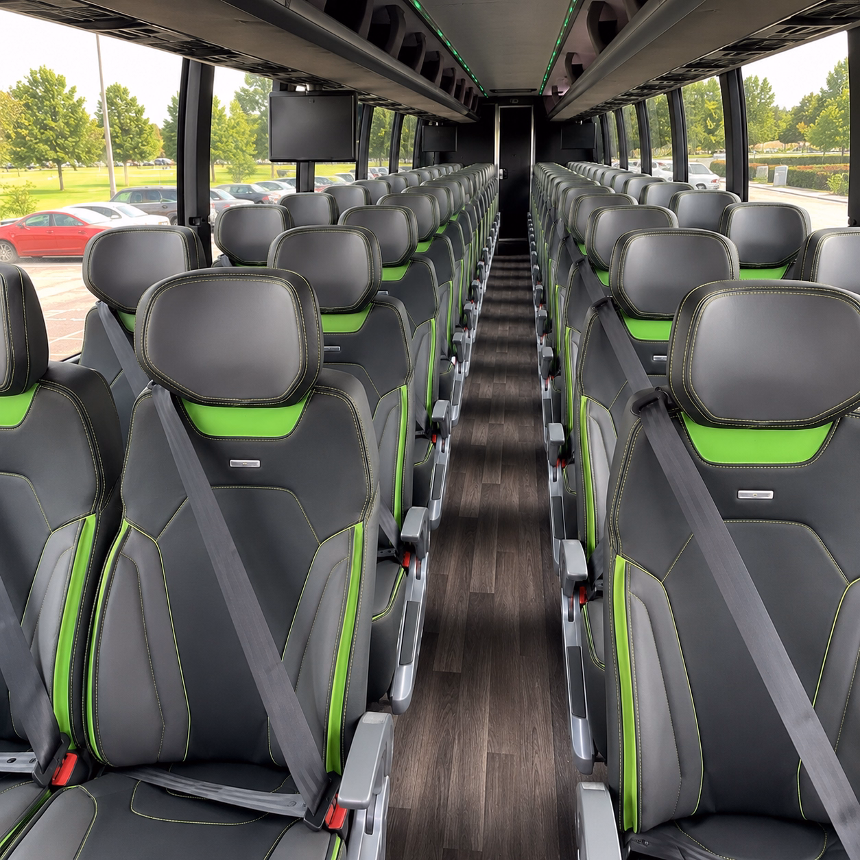 new bedford long distance transportation onboard seating